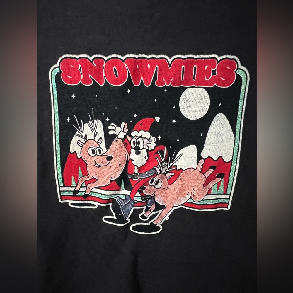 Kid Dangerous Vintage Style Graphic Christmas Tee Size 3-6mo - Picture 3 of 5